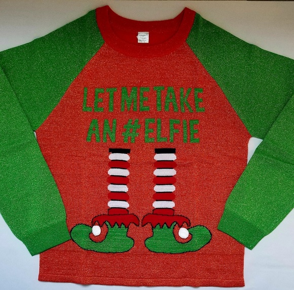 NIP Winter Wonder Lane Ugly Christmas Sweater OSFM - Picture 1 of 1